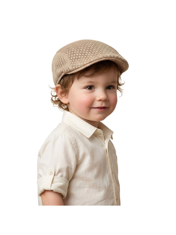 Vintage-Newsboy-Beret for Kids Cabbie-Hat Flat Tweed Pageboy Cap for Toddler-Girls-Boys Outdoor 3-16Y