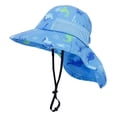 thumbnail image 1 of shoper Wide Brim Kids Sun Hat with UPF and Adjustable Fit for Outdoor Beach Play and Summer Activities, 1 of 4