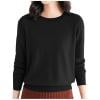 shoper Women's Merino Wool Sweater Crewneck Long Sleeve Pullover Tops Knit Loose Thin Fall Winter Sweater Blouse 2025