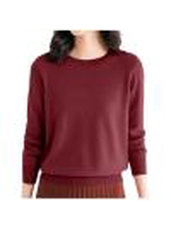 Women's Merino Wool Sweater Crewneck Long Sleeve Pullover Tops Knit Loose Thin Fall Winter Sweater Blouse 2025