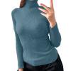 thumbnail image 1 of shoper Womens Turtleneck Sweater, Black Ribbed Sweaters Knit Slim Fit Lightwight Pullover Tops Long Sleeve Fall Fashion Clothes 2025, 1 of 6