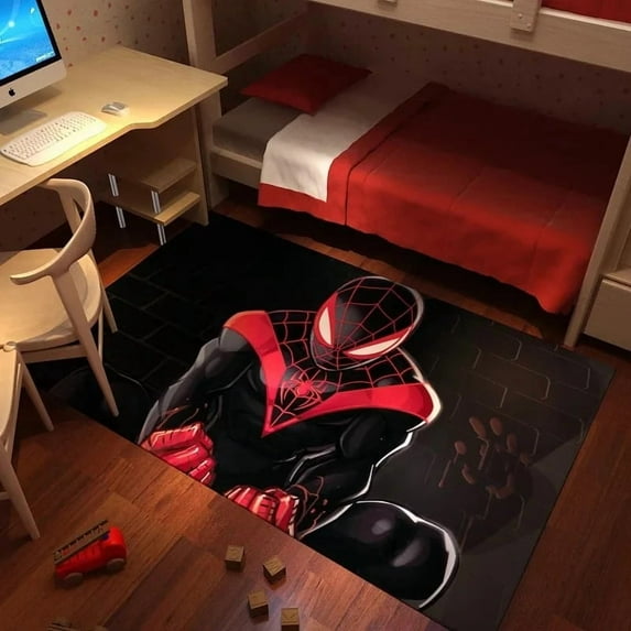 shopikcy Superhero Spider Mankind Carpet, 20"x31", 100% Polyester, Kids' Room, Non-Slip