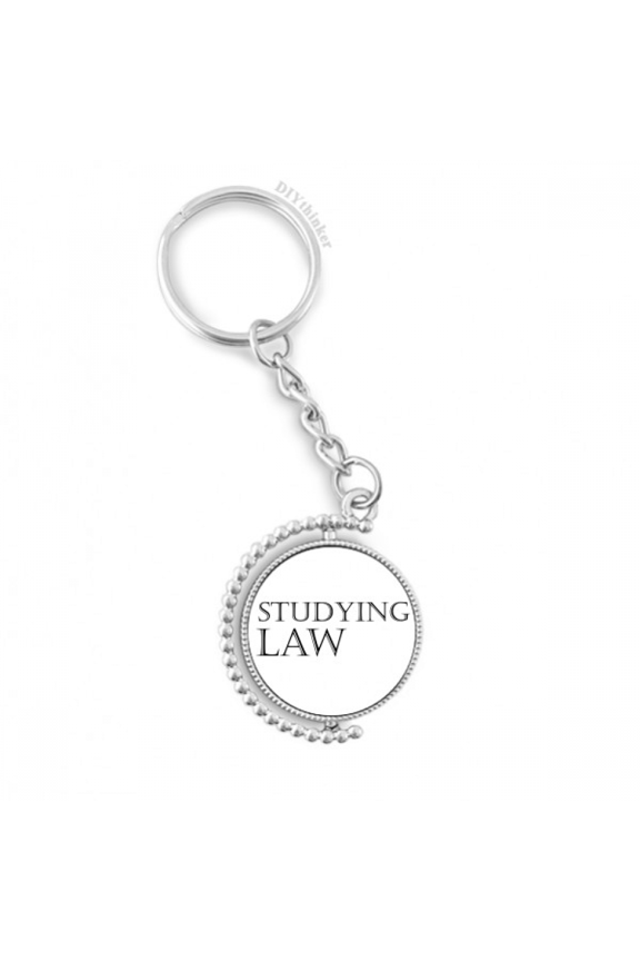 short phrase studying law rotatable keyholder disc accessories chain clip