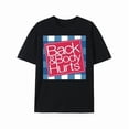 thumbnail image 1 of short sleeve shirt elaxed Fit Graphic T Shirt for Men - Casual Short Sleeve Tee with Funny 'Back And Body Hurts' Print for Summer, Spring, 1 of 8