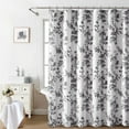 thumbnail image 1 of Psoiuetr Black and White Shower Curtain,Cotton Floral Cottagecore Spring Shower Curtain for Bathroom 72" W x 72" L, 1 of 6