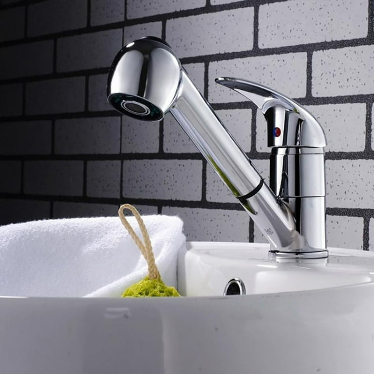 G1/2'' Silver Kitchen Faucet Single Handle Pull Down Sprayer Sink Mixer Tap Kitchen Sink Faucet Pull out Spray Rotating Tap G1/2'' Silver Kitchen Faucet Single Handle Pull Down Sprayer Sink Mixer Tap Kitchen Sink Faucet Pull out Spray Rotating Tap