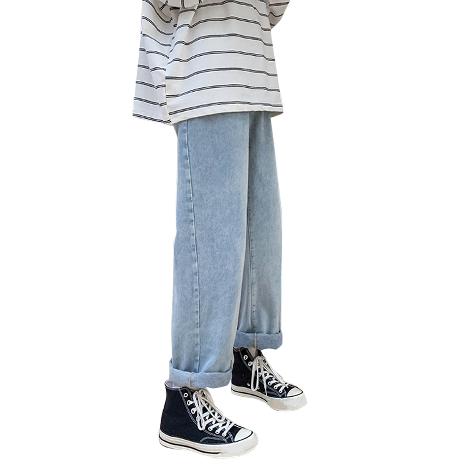 Men's Full Size Wide Leg Jeans Plus Size