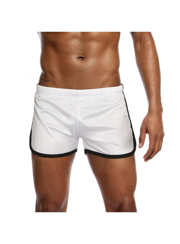 shpwfbe men's shorts new nylon mesh sports flat-angle track and field trousers shorts pant sweatpants for men hanes men's boxer briefs