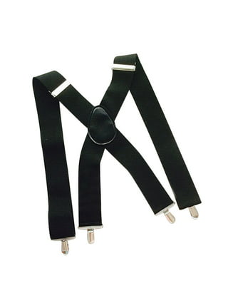 LNKOO Heavy Duty Clip Suspenders for Men - Men's Adjustable X Back Straps  with Clips for Work Pants