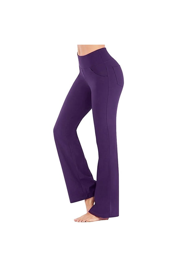 sweatpants womenyoga pantspants for women high waist flare leggings wide straight leg sports trousers flared trousers with pocket for pilates fitness
