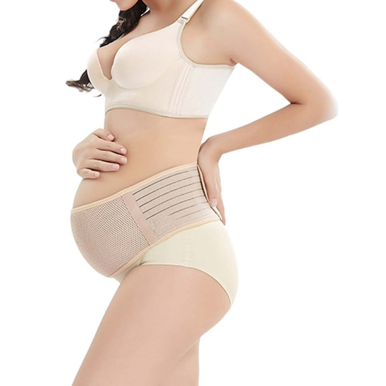 shpwfbe underwear women pregnant hollow out breathable abdo