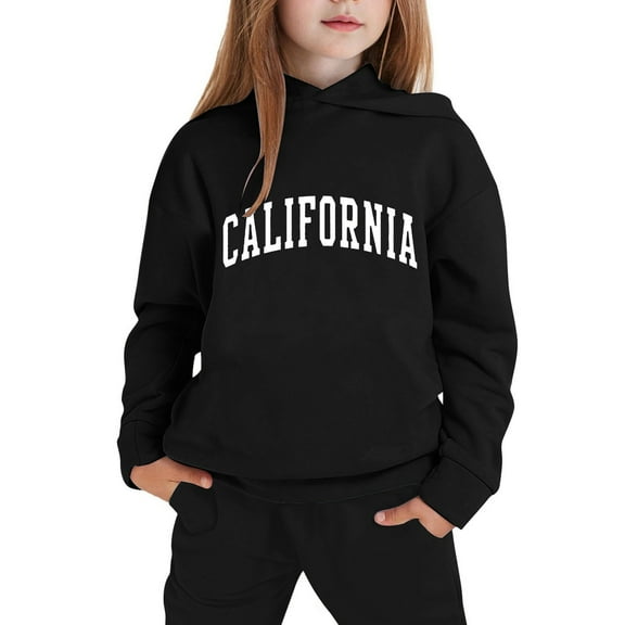 shqvo Baby Outfits Boy 2t Graphic Print Warm Long Sleeve Hoodie Pullover Tops and Pants Cute 2 Piece Outfits for Kids Fall