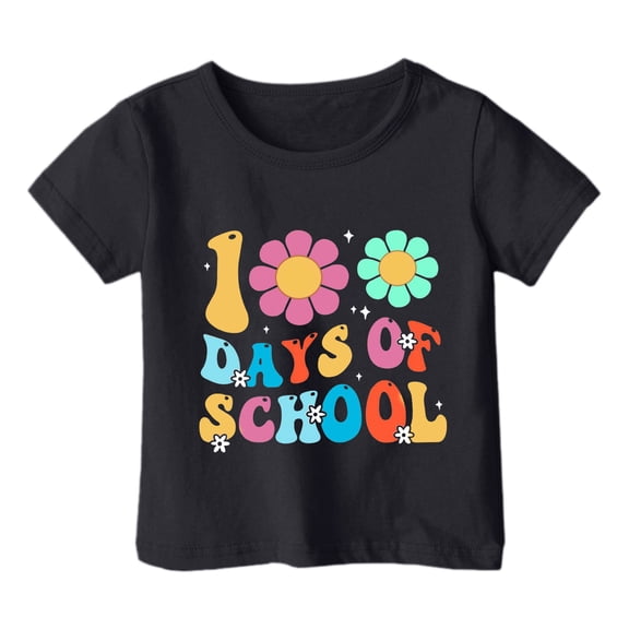 shqvo Boys T-Shirts Round Neck Short Sleeve T-Shirt Striped Print Fashion Breathable Boys Summer Wear Girls' Tops, Tees & Blouses