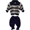 thumbnail image 1 of shqvo Boys Two Pieces Outfits Set Toddler Knit Button Down Sweater Tops and Jogger Pants Long Sleeve Fall Winter Warm Casual Baby Clothes for 0-12 Months, 1 of 5