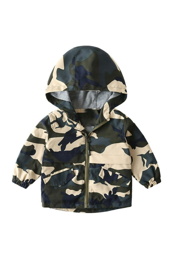 Boys Windbreaker Jacket Lightweight Hooded Zipper Coat For Kids Outdoor Casual School Jacket Age 15 To 10 Year