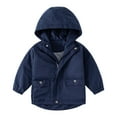 thumbnail image 1 of shqvo Boys Windbreaker Jacket Lightweight Hooded Zipper Coat Outdoor Casual School Jacket For Toddler Kids Durable Comfortable Fall Jackets 1.5-10, 1 of 3