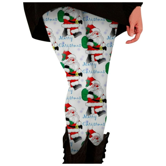 shqvo Christmas Legging High Waisted Leggings Fun Fashion Graphic Printed Cute Patterns Yoga Leggings Fitted Sweatpants