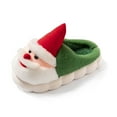 thumbnail image 1 of shqvo Christmas Slippers for Boys Grils, Christmas Kids House Slippers with Cute Christmas Tree Santa, Fuzzy Lightweight Slippers for Indoor, 1 of 8