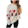 thumbnail image 1 of shqvo Christmas Sweaters for Women Funny Pattern Cute Xmas Long Sleeve Tops Casual Loose Christmas Knit Tops Womens 2025 Blouse Winter Fall, 1 of 9