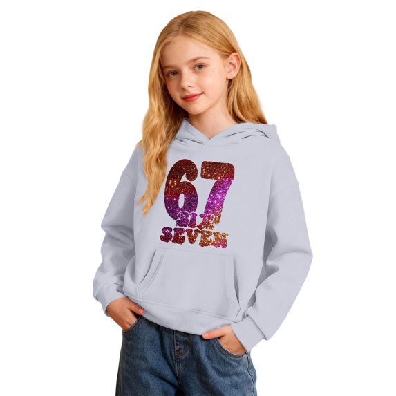 shqvo Cute Cherry Hoodie for Girls Bow Graphic Hoodies Kids Long Sleeve Hooded Sweatshirt Preppy Clothes Pullover