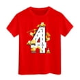 thumbnail image 1 of shqvo Cute Toddler Boy Shirt Boys Print Round Neck Funny Short Sleeve Basic Tees Toddler Boy Summer T Shirts Casual Soft Birthday Outfit Shirts, 1 of 3