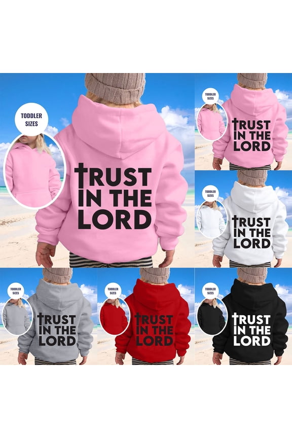 Faith Over Fear Hoodie for Kids Girls Boys Christian Jesus Inspirational Sweatshirts Religious Letter Graphic Pullover Tops Jesus Hoodies