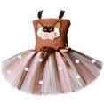 thumbnail image 1 of shqvo Girl Christmas Reindeer Costume Mesh Tulle Reindeer Princess Dress Fancy Holiday Party Outfit Christmas Dresses for Girls, 1 of 8