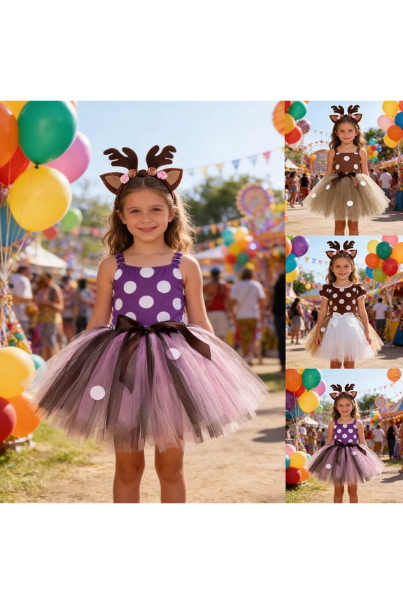 Girls Mardi Gras Outfikts Layered Tutu Skirt with Headband Layered Tulle Ballet Dance Skirts Ribbon Tiered Birthday Party Princess Dress for Toddler Girl