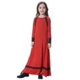 thumbnail image 1 of shqvo Girls Dress Long Sleeves Indonesia Clothing Arab Dress Soft Full Length Robe Burka Arab Prayer Dress Long Length Ramadan Clothes, 1 of 7