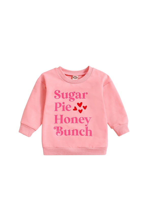 Girls Sweatshirt I Love You Sweatshirts for Kids Valentines Cute Dog Graphic Pullover Top Casual Long Sleeve Shirts