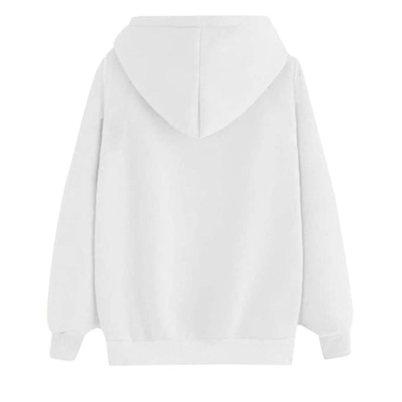 shqvo Hoodies for Women Drawstring Solid Color Hooded Sweatshirt with Heart Beat Pet Paw Print Long Sleeve Sweatshirt Hoodies with Pockets Plus Size Fall Fashion Clothes
