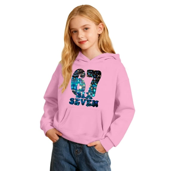 shqvo Hoodies for Little Girls Cute Bow Cherry Graphic Hooded Pullover Sweatshirts Spring Fall Trendy Sweater Shirts
