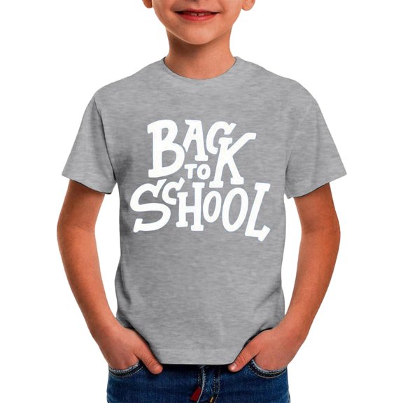 shqvo Kid T Shirts Boys Crew Neck Short Sleeve Cartoon Print Loose Machine-Washable Boys Shirts Toddler Girl Clothes