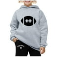 thumbnail image 1 of shqvo Kid's Tracksuit Game Day Fans Hoodie and Sweatpants Football Rugby Print Sweatsuits 2 Piece Fashion Clothing Sets for Kids, 1 of 5