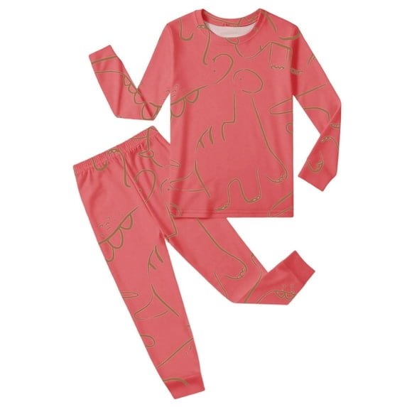 shqvo Kids Coloring Outfit Boys Girls DIY Hand Painted Pants Pajama Set 2pc Long Sleeve Colorable loungewear Play and Wear Pjs