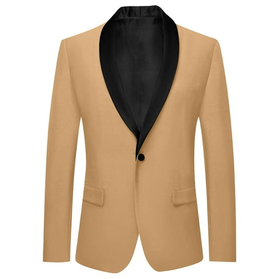 shqvo Kids Formal Suit Jacket Boys Girls Long Sleeve Lapel Button Casual Coat Business Outfit for Children