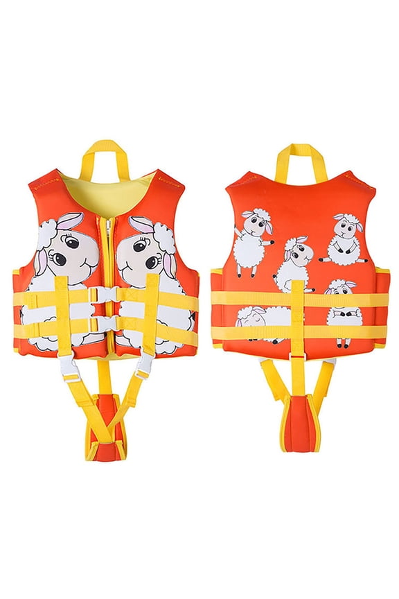 Kids Swim Vest 70 Lbs High-Buoyancy Print Adjustable Strap Toddler Swim Vest Breathable Lightweight Floatation Vest for Toddlers
