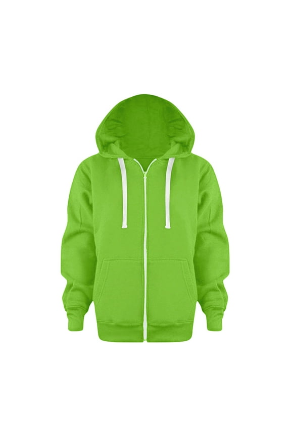 Kids Zip Up Hoodie Boys Girls Full Zipper Hooded Sweatshirt Long Sleeve Tops with Drawstring Hooded and Pocket Fall Clothes Back to School Shirt