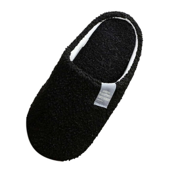 shqvo Matching Couple Slippers,Unisex Winter Warm Slippers for Home Non- Sole Thermal -Lined Indoor Slides for Women and Men Home Use Fuzzy Slippers for Home Fall Winter Shoes
