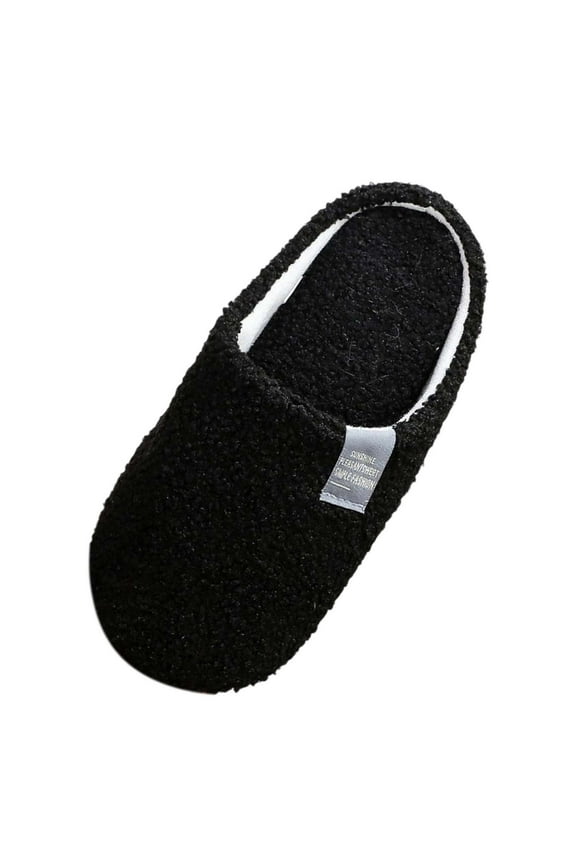 Matching Couple Slippers,Unisex Winter Warm Slippers for Home Non- Sole Thermal -Lined Indoor Slides for Women and Men Home Use Fuzzy Slippers for Home Fall Winter Shoes