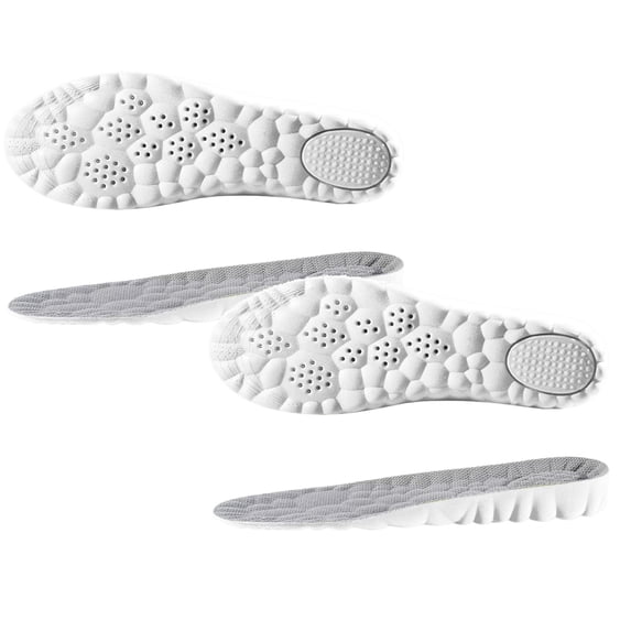 shqvo Steppers Insoles, Cloud Insoles Men Women 4D Soft Memory Foam Upgrade Trim to Fit Steppers Insoles Elastic Cloud Breathable Insoles for Women
