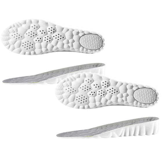 shqvo Steppers Insoles, Cloud Insoles Men Women 4D Soft Memory Foam Upgrade Trim to Fit Steppers Insoles Elastic Cloud Breathable Insoles for Women