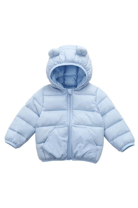 Toddler Jacket Girls Boys Clothes Winter Coats Toddler Puffer Down Jacket Bear Hoods Outerwear Kids Cute Outfits