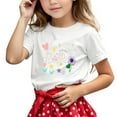 thumbnail image 1 of shqvo Toddler Shirts Girls 2t Oversized Crew Neck Spring Summer Tees Short Sleeve Basic Tee for Toddler Girl Daily Pullover Regular Fit T Shirts Daily Wear Summer Tees, 1 of 4