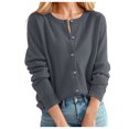 thumbnail image 1 of shqvo Women's Cardigans Print Graffiti Unique Cardigan Sweater Y2K Fake Pocket Long Sleeve Button Up Open Front Knit Sweaters Coat Fall Knit Cardigan Plus Size Cardigan Fall Clothes, 1 of 4