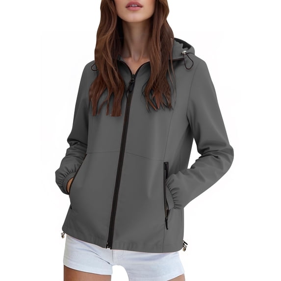 shqvo Women's Casual Jackets Fashionable Windproof Coat Down Jacket Lightweight Warm Hooded Outerwear for Everyday Wear