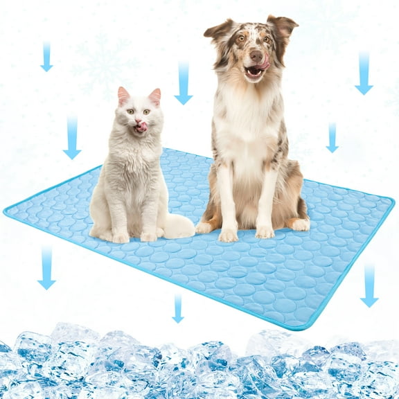 shuaien Dog Cooling Mat XLarge, Foldable Self Cooling Pad, no Water or Refrigeration Required, Washable Pet Cooling Pad for Dog, Cat, Rabbit and Guinea Pig Cages