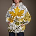 shucnskos Hoodies for Women, Womens Hoodies Maple Leaf Print Oversized ...