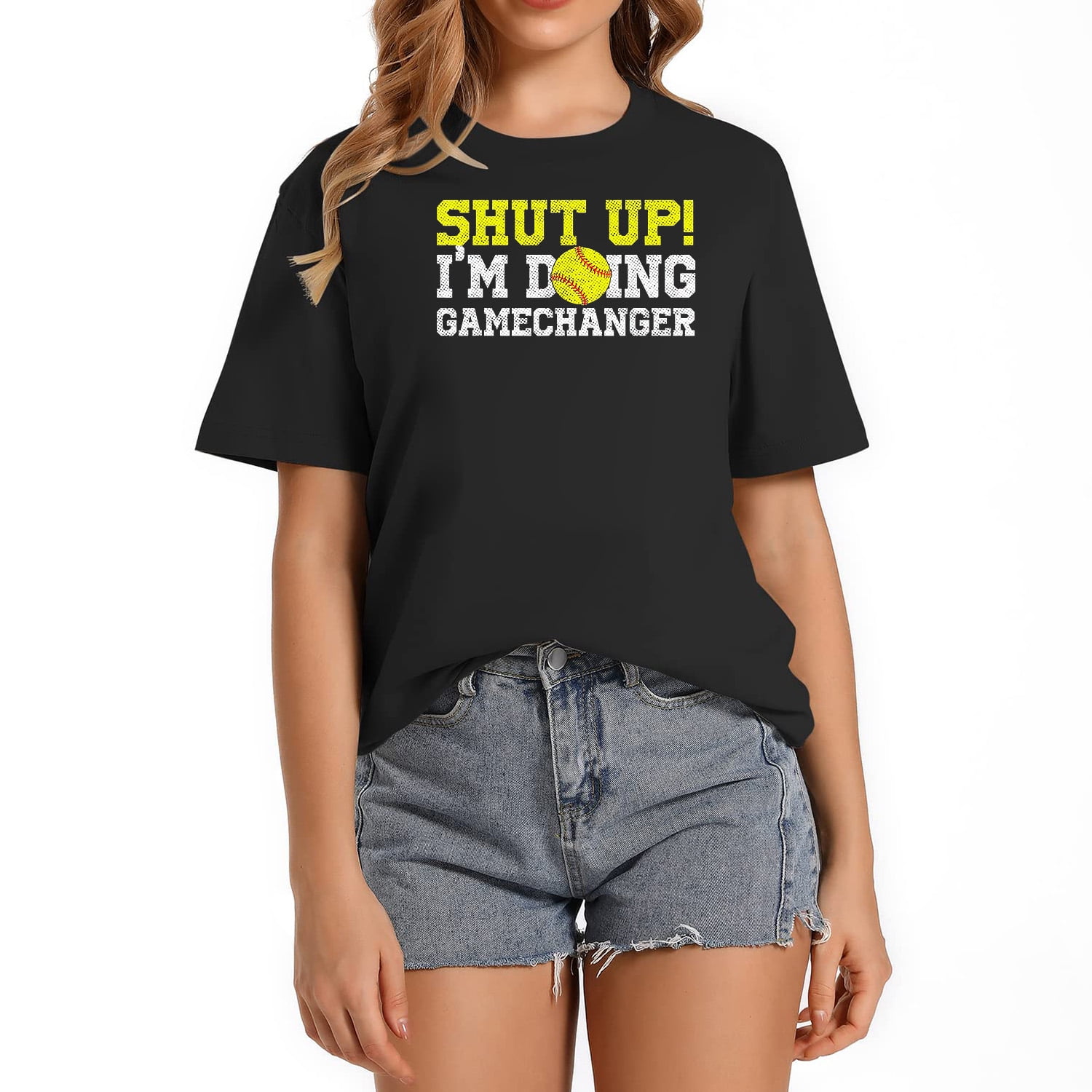 shut up I'm doing game changer Softball TShirt