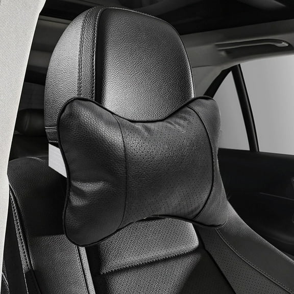 shyuyusa 1PC Car Neck Pillow, Softness Car Headrest Pillow for Driving with Adjustable Strap, 100% Memory Foam and Breathable Removable Cover, Comfortable Ergonomic Design